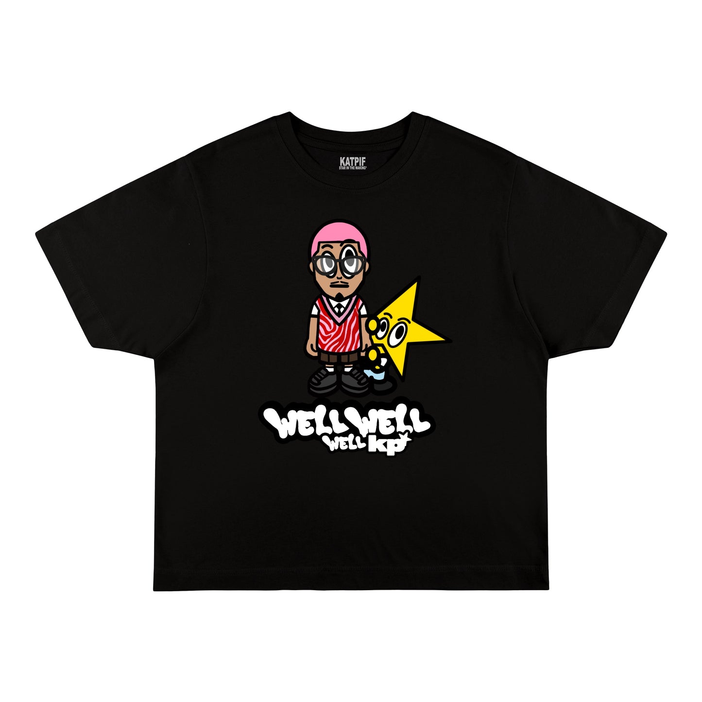 KP x WELL WELL WELL TEE BLK