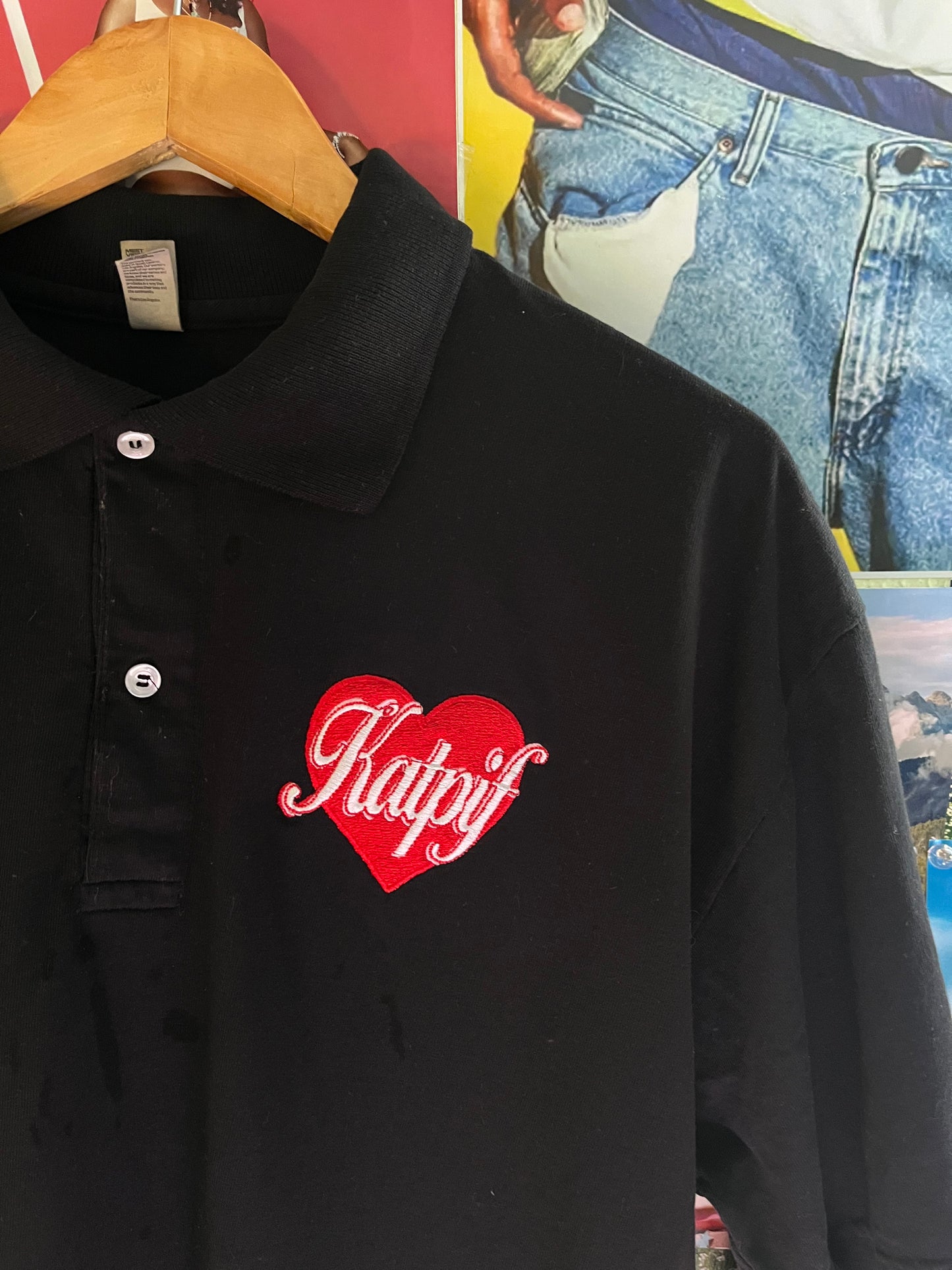 KP VALENTINES POLO BLACK