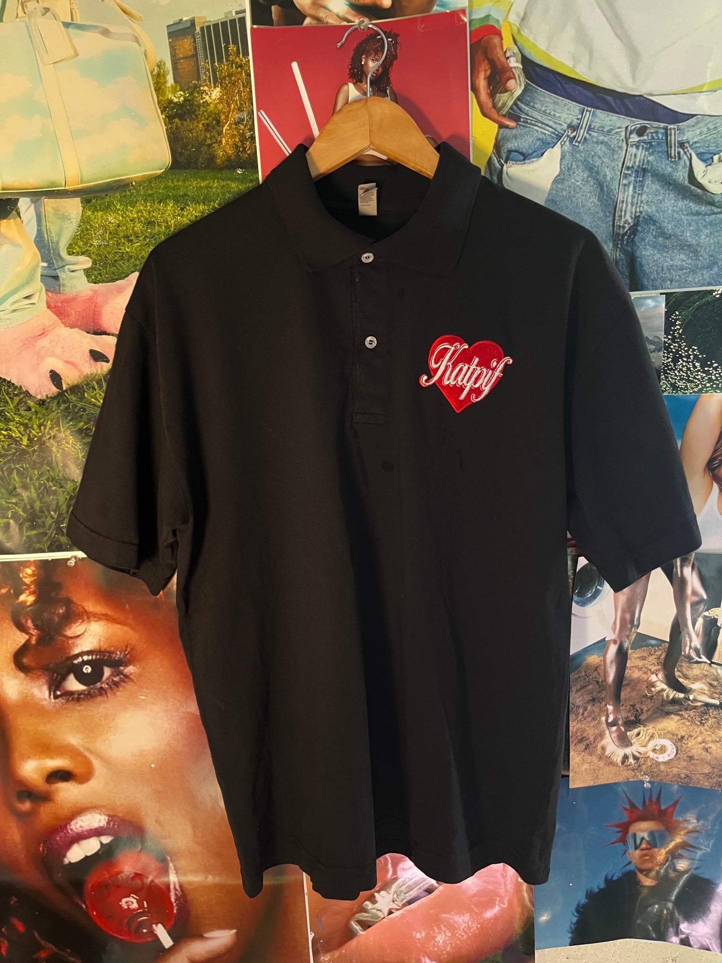 KP VALENTINES POLO BLACK