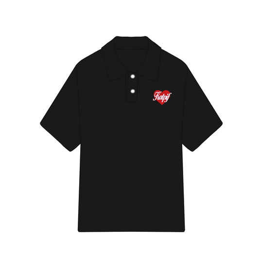 KP VALENTINES POLO BLACK
